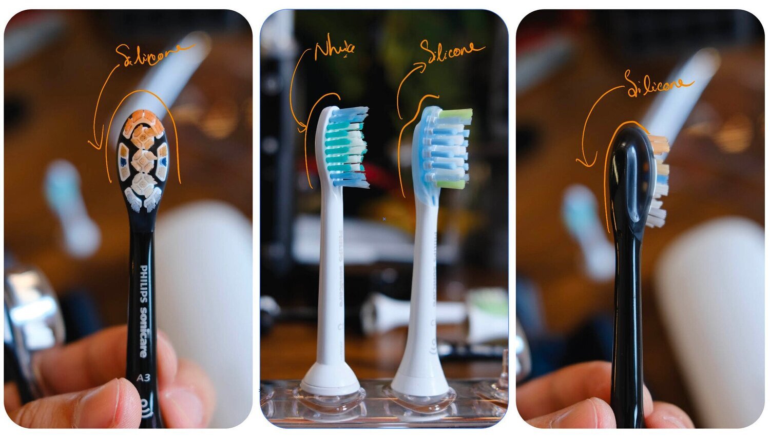 bàn chải điện oralb và philips